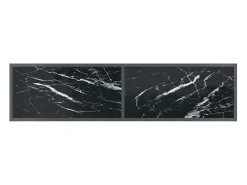 Mesa consola 140x35x75,5 cm vidro temperado PT899882^ Consola