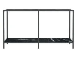 Mesa consola 140x35x75,5 cm vidro temperado PT899882^ Consola