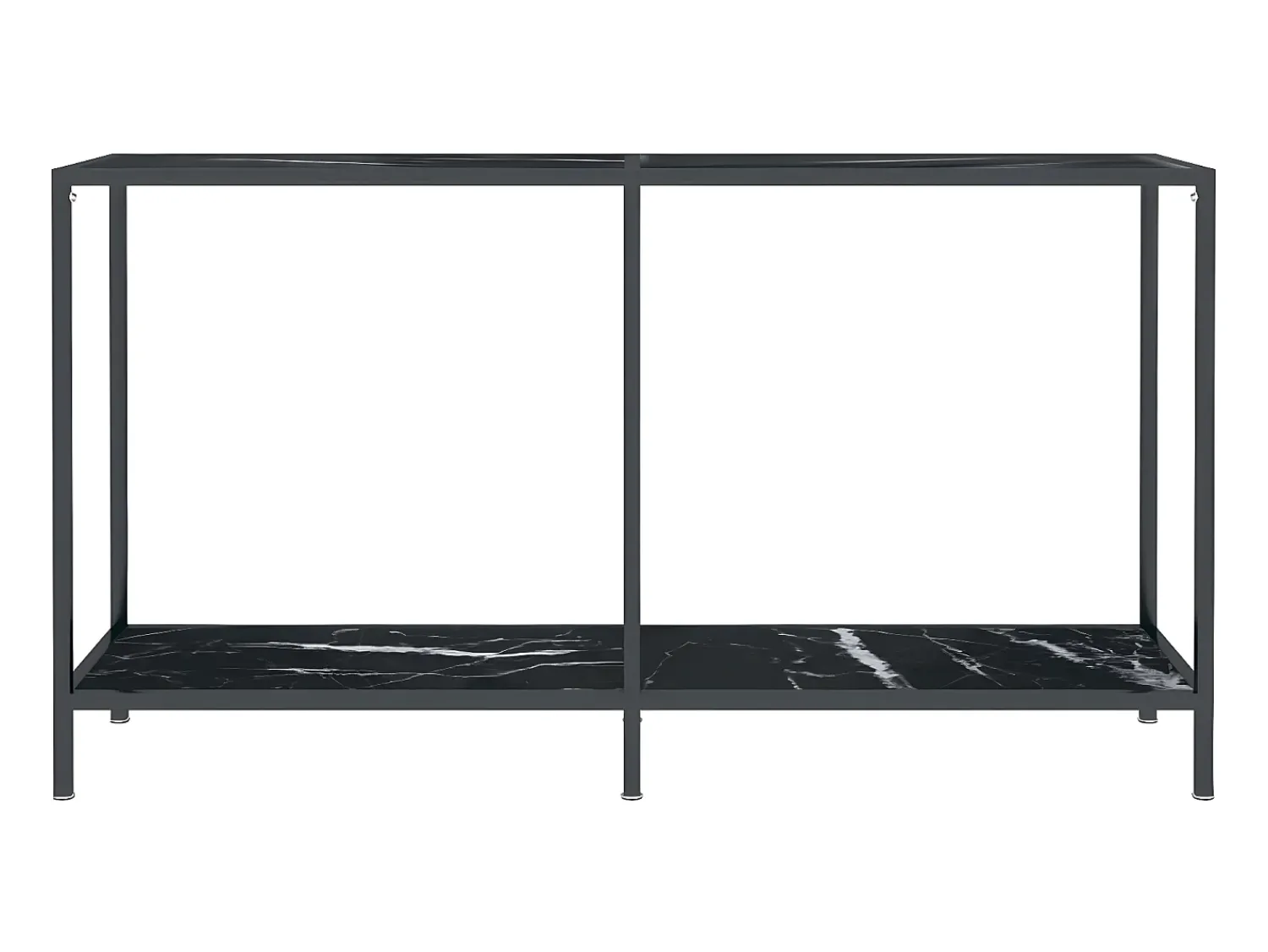 Mesa consola 140x35x75,5 cm vidro temperado PT899882^ Consola