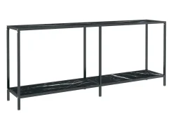 vidaxl Mesa consola 180x35x75,5 cm vidro temperado^ Consola