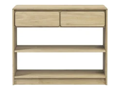 Mesa consola SAUDA 89,5x36,5x73 cm pinho maciço cor carvalho PT996242^ Consola