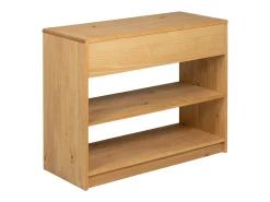 vidaxl Mesa consola SAUDA 89,5x36,5x73 cm pinho maciço cor carvalho^ Consola