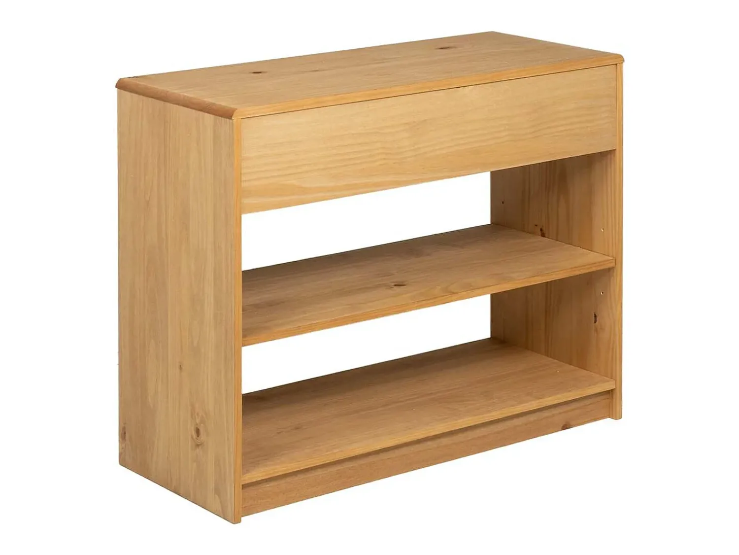 vidaxl Mesa consola SAUDA 89,5x36,5x73 cm pinho maciço cor carvalho^ Consola