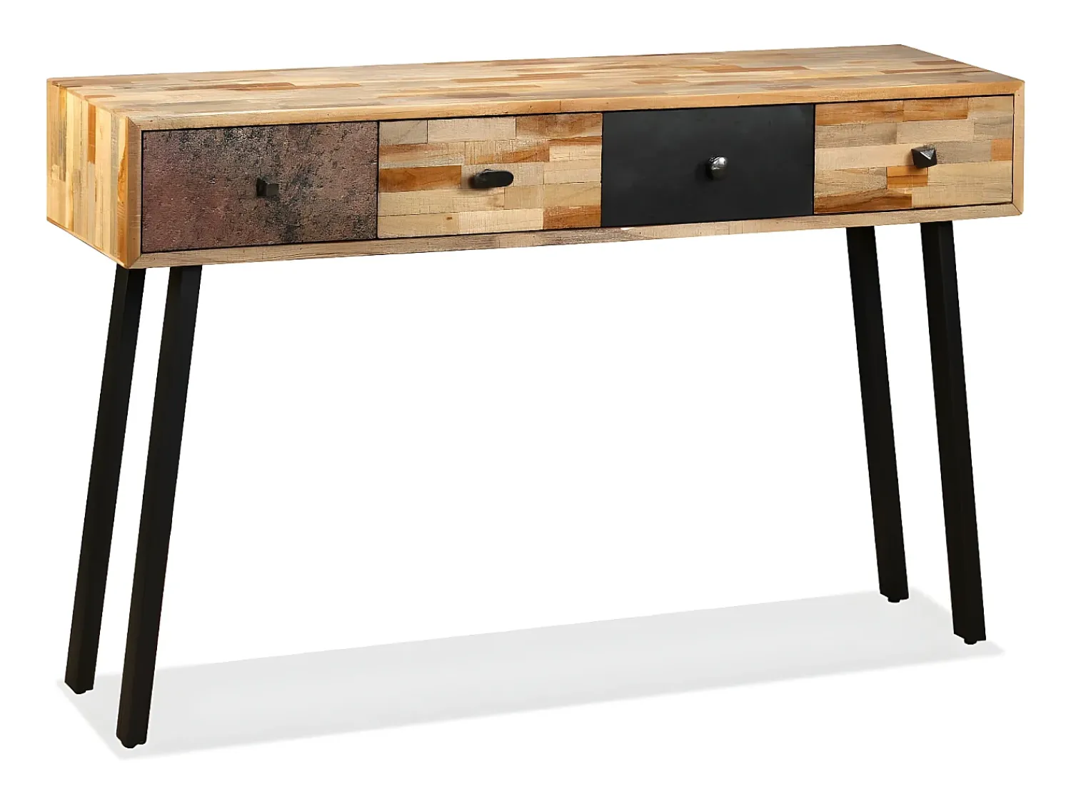 Consola| Mesa consola teca reciclada maciça 120x30x76 cm PT443176 Multicor