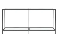 Clearance Mesa consola 160x35x75,5 cm vidro temperado PT634785 Transparente