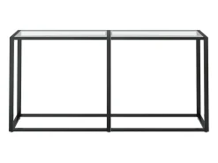 Mesa consola 160x35x75,5 cm vidro temperado PT669374^ Consola