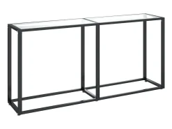 Mesa consola 160x35x75,5 cm vidro temperado PT669374^ Consola