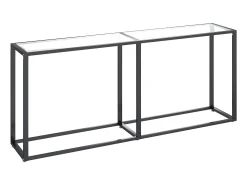Consola* Mesa consola 180x35x75,5 cm vidro temperado PT921788 Transparente