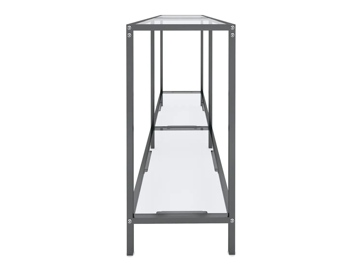 Discount Mesa consola 140x35x75,5 cm vidro temperado PT430270 Transparente