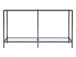 Discount Mesa consola 140x35x75,5 cm vidro temperado PT430270 Transparente