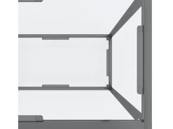 vidaxl Mesa consola 140x35x75,5 cm vidro temperado^ Consola