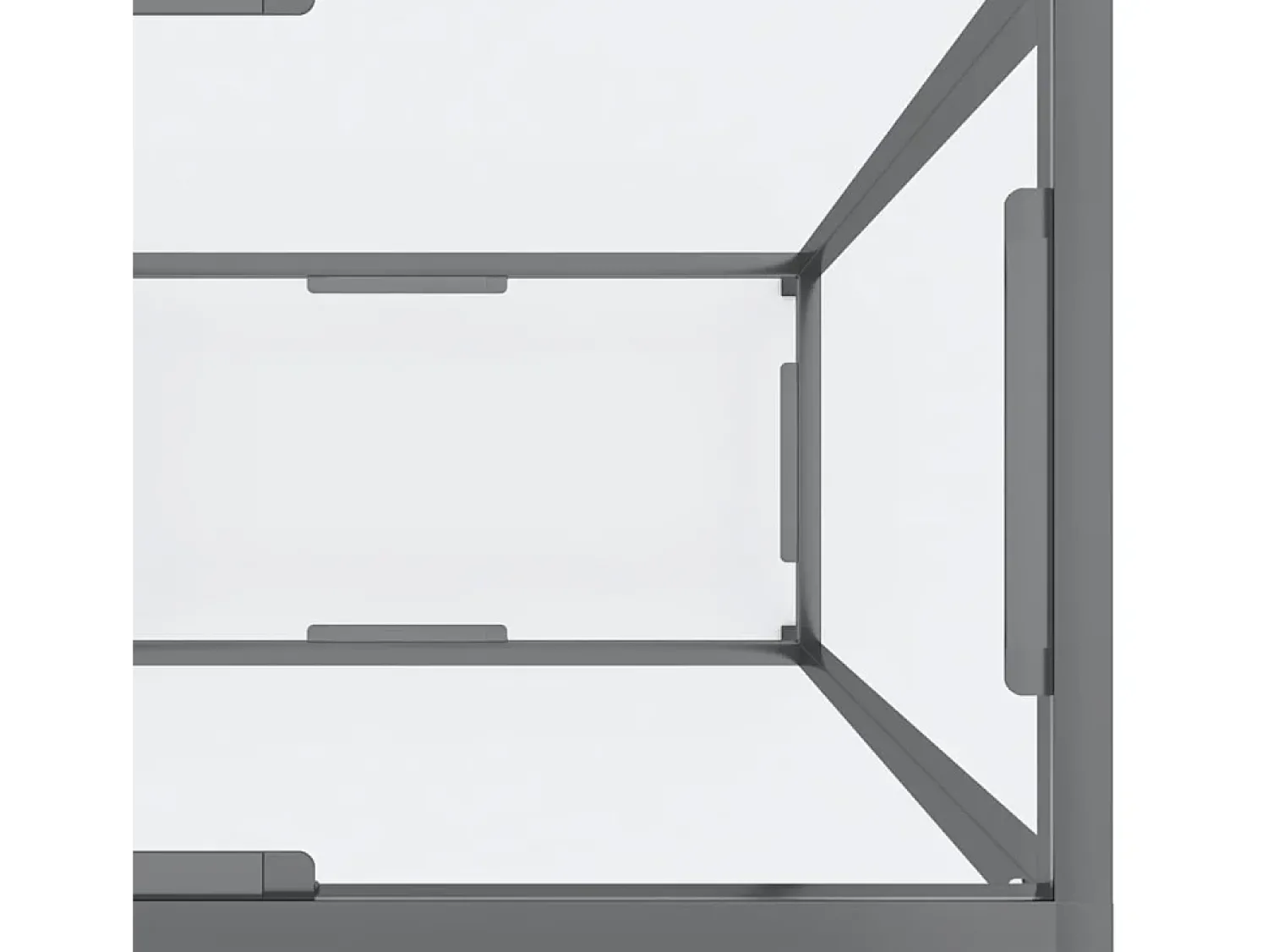 vidaxl Mesa consola 140x35x75,5 cm vidro temperado^ Consola