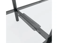 vidaxl Mesa consola 140x35x75,5 cm vidro temperado^ Consola