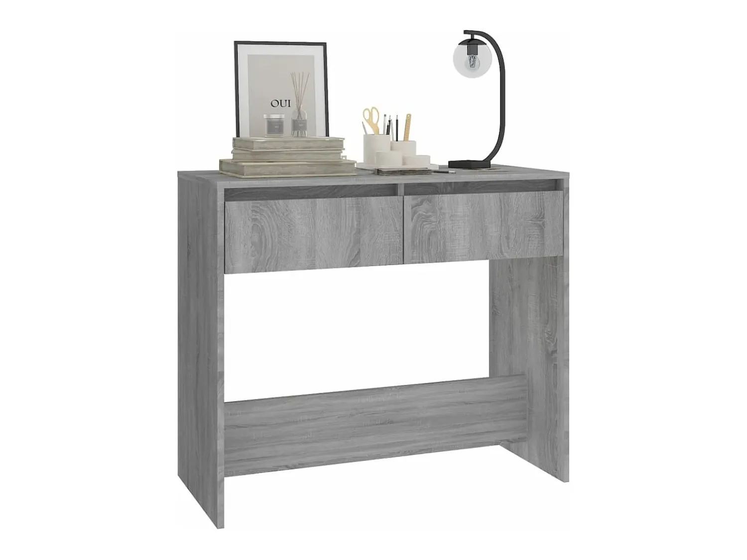 Clearance Mesa consola 89x41x76,5 aglomerado cor sonoma PT507593 Cinzento