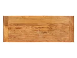Outlet vidaxl Mesa consola 110x40x76 cm acácia maciça c/ acabamento a mel Natural claro