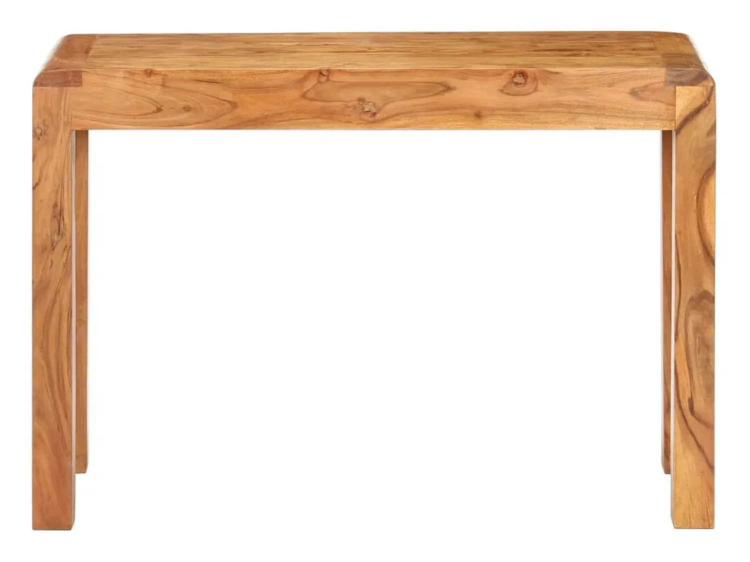 Outlet vidaxl Mesa consola 110x40x76 cm acácia maciça c/ acabamento a mel Natural claro
