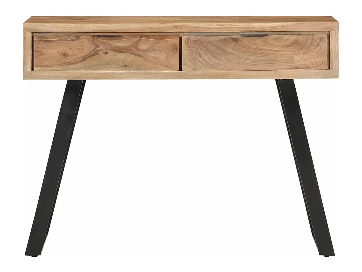 Outlet Mesa consola 100x35x76 cm acácia maciça c/ arestas vivas PT357584 Castanho