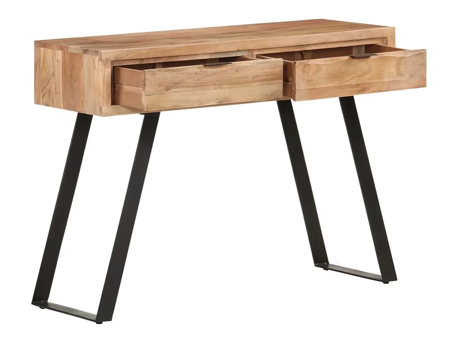 Outlet Mesa consola 100x35x76 cm acácia maciça c/ arestas vivas PT357584 Castanho