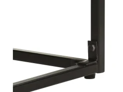 Hot vidaxl Mesa consola 110x35x76 cm acácia maciça e mangueira Preto