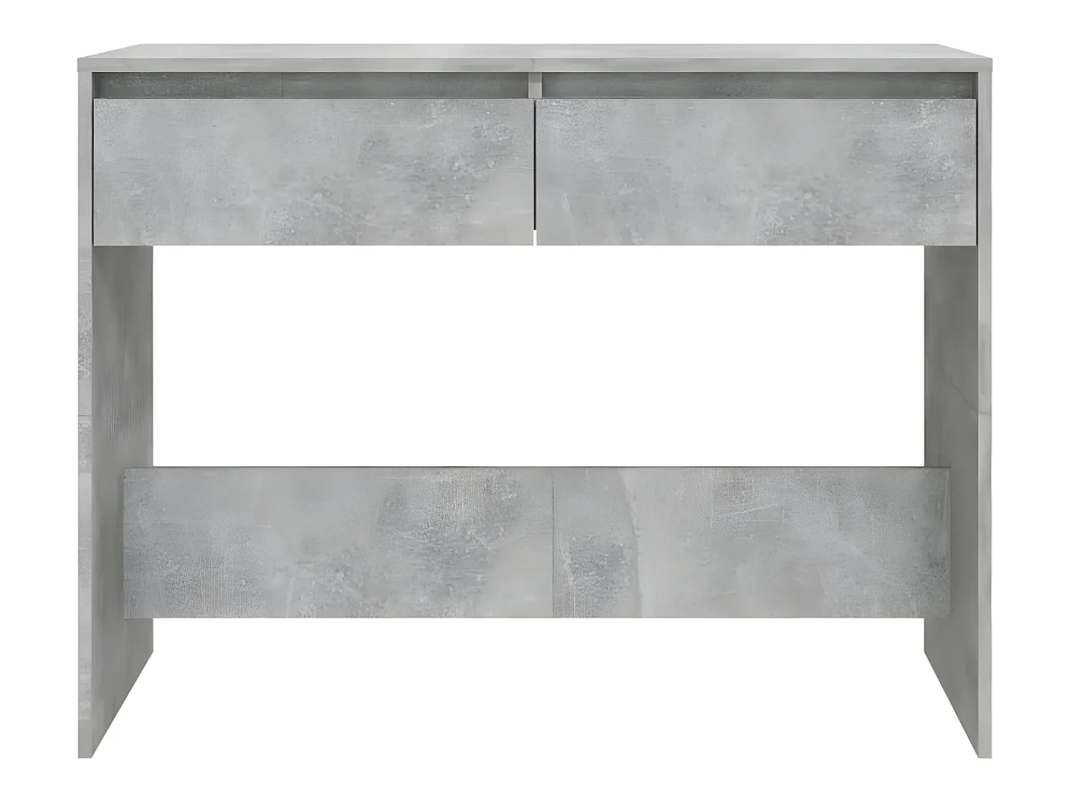 Hot Mesa consola 100x35x76,5 cm aglomerado cimento PT386029 Cinzento