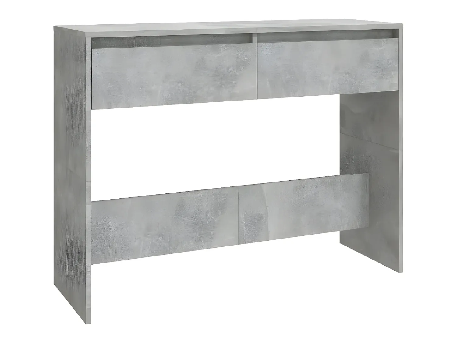 Hot Mesa consola 100x35x76,5 cm aglomerado cimento PT386029 Cinzento