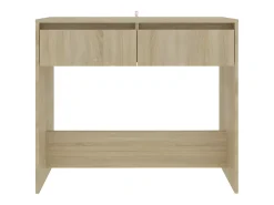 Consola| Mesa consola 89x41x76,5 cm aço cor carvalho sonoma PT964905 Bege