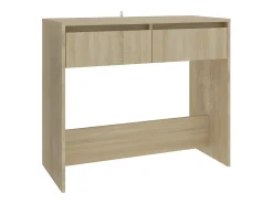 Consola| Mesa consola 89x41x76,5 cm aço cor carvalho sonoma PT964905 Bege