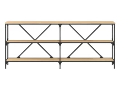Outlet Mesa consola 180x30x75 cm deriv. madeira/ferro carvalho sonoma PT276858 Castanho