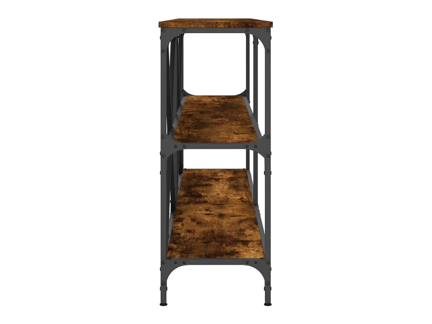 Online Mesa consola 160x30x75 cm deriv. madeira/ferro carvalho fumado PT779121 Castanho