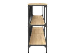 Discount vidaxl Mesa consola 200x30x75 cm deriv. madeira/ferro carvalho sonoma Castanho