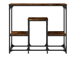 Mesa consola 89,5x28x76 cm derivados de madeira carvalho fumado PT353964^ Consola