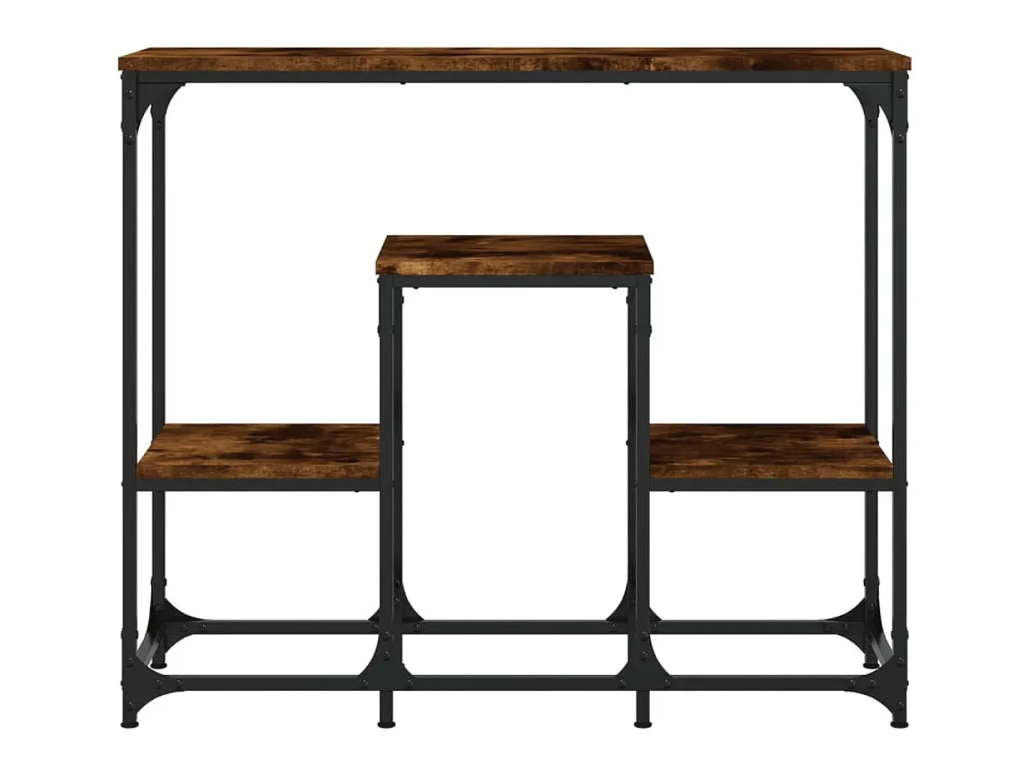 Mesa consola 89,5x28x76 cm derivados de madeira carvalho fumado PT353964^ Consola