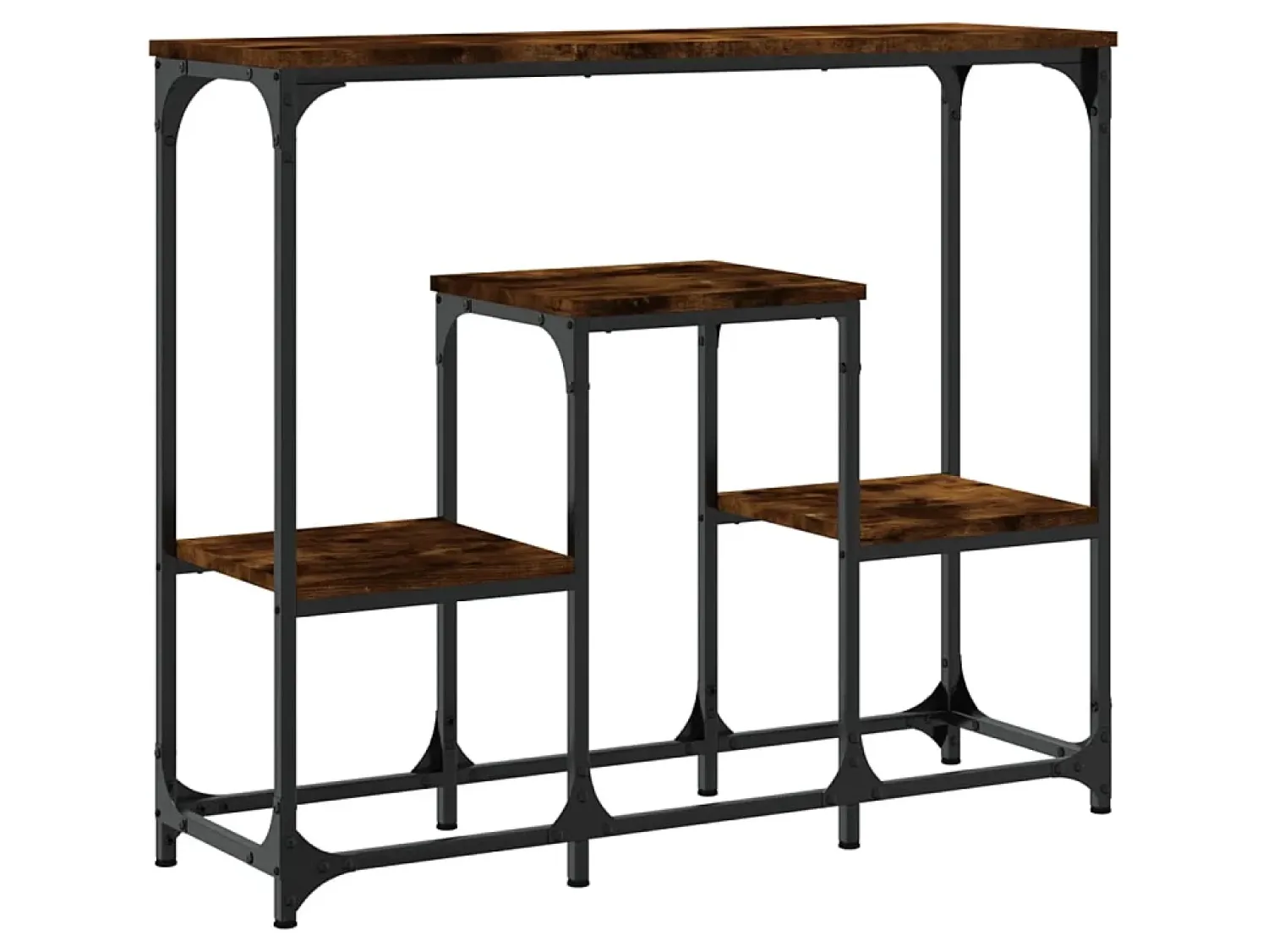 Mesa consola 89,5x28x76 cm derivados de madeira carvalho fumado PT353964^ Consola