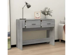 Outlet Mesa consola 100x39x75 cm derivados de madeira sonoma PT956713 Cinzento