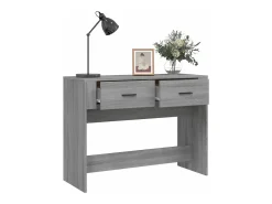 Outlet Mesa consola 100x39x75 cm derivados de madeira sonoma PT956713 Cinzento