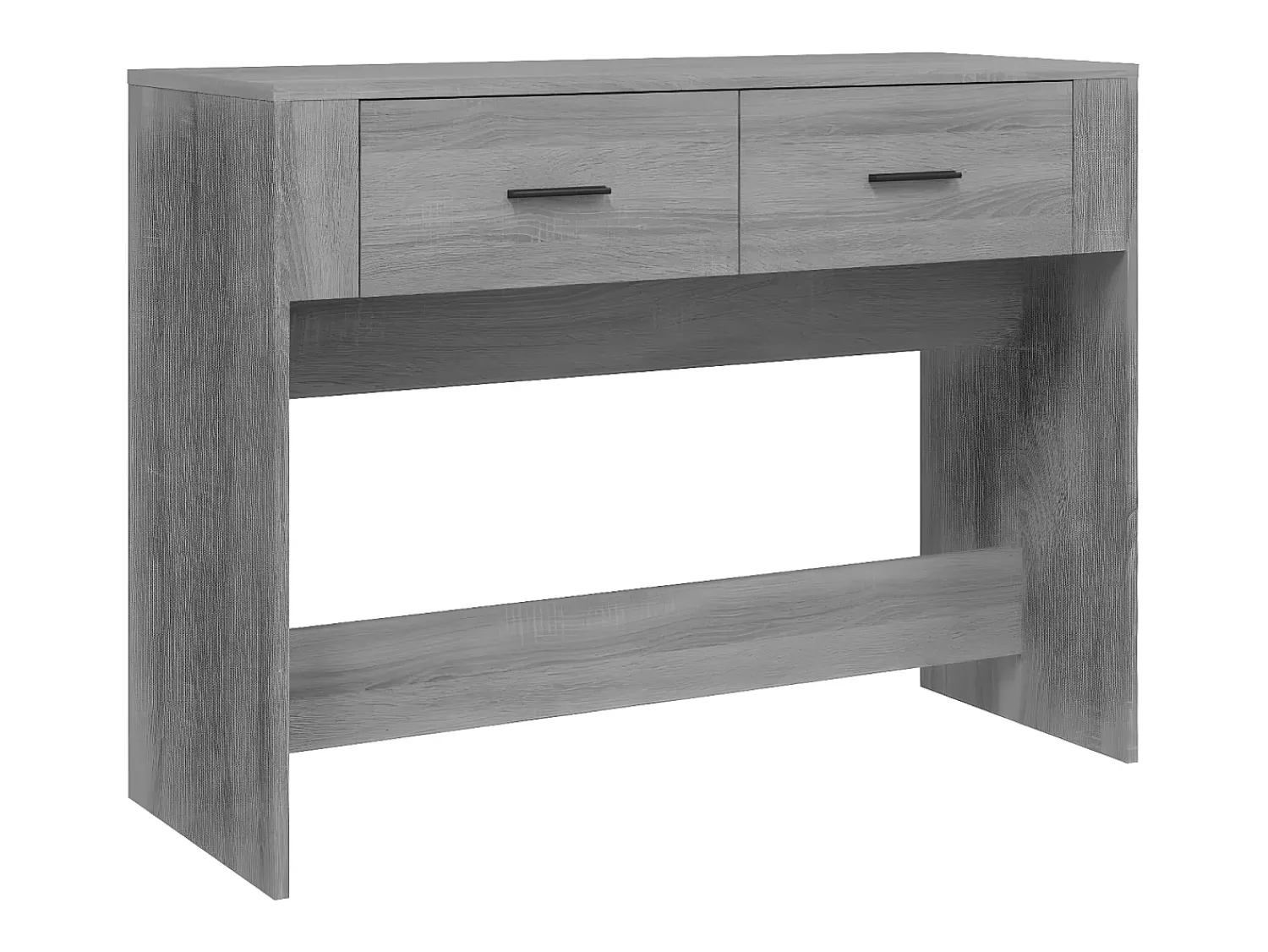 Outlet Mesa consola 100x39x75 cm derivados de madeira sonoma PT956713 Cinzento