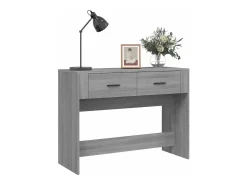 Outlet Mesa consola 100x39x75 cm derivados de madeira sonoma PT956713 Cinzento