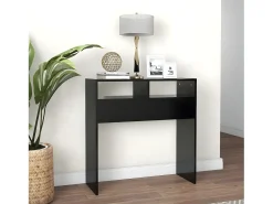 Clearance Mesa consola 78x30x80 cm derivados de madeira PT242861 Preto