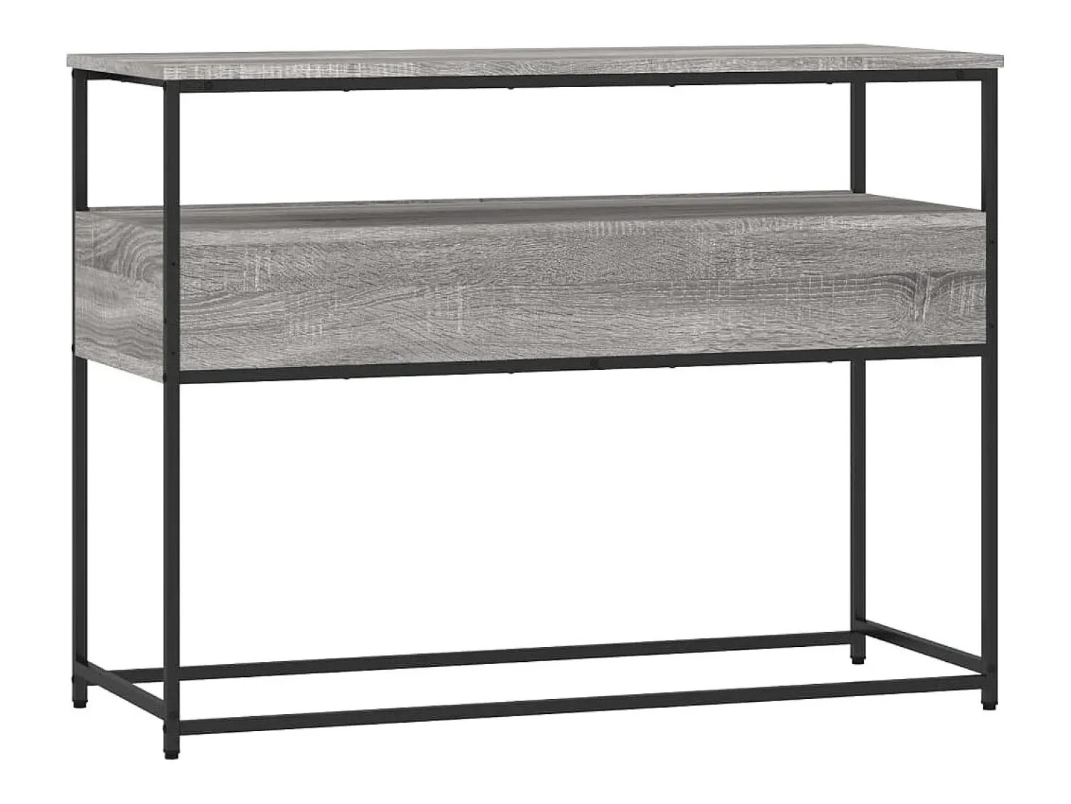Consola*vidaxl Mesa consola 100x40x75 cm derivados de madeira sonoma Cinzento
