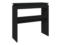 Consola| Mesa consola 80x30x80 cm derivados de madeira PT141089 Preto