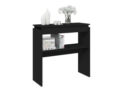 Consola| Mesa consola 80x30x80 cm derivados de madeira PT141089 Preto