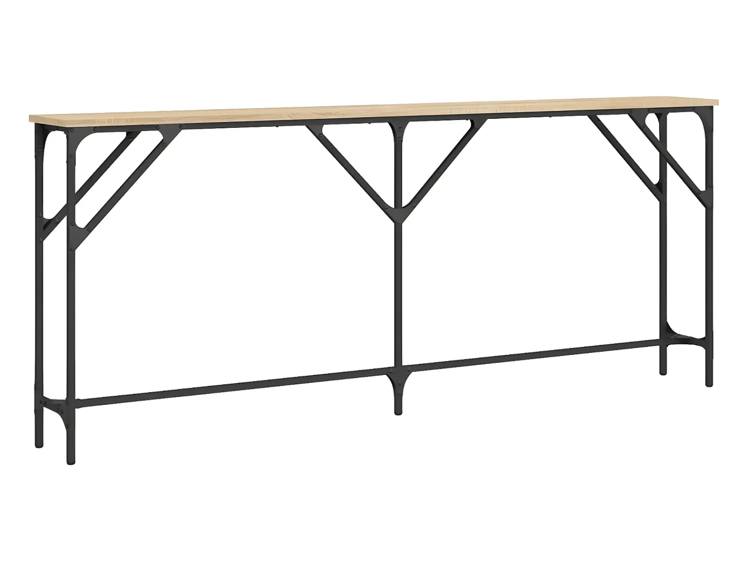 New Mesa consola 180x23x75 cm derivados de madeira carvalho sonoma PT345009 Castanho