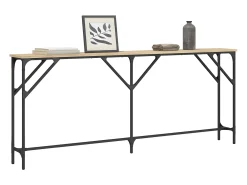New Mesa consola 180x23x75 cm derivados de madeira carvalho sonoma PT345009 Castanho