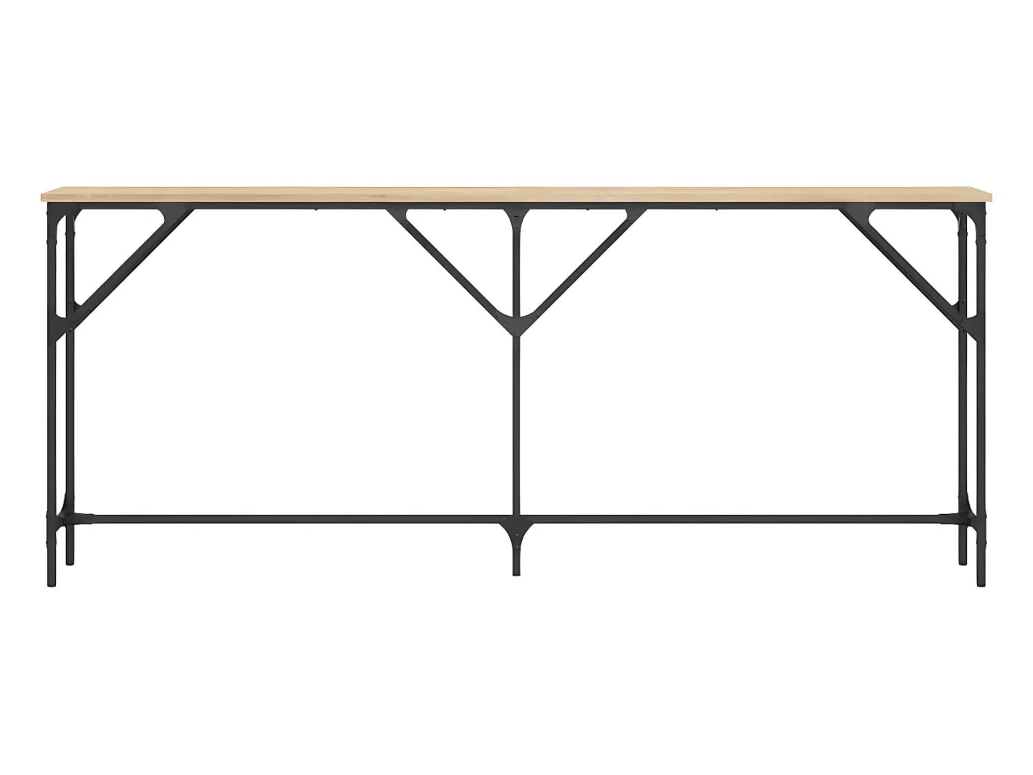 New Mesa consola 180x23x75 cm derivados de madeira carvalho sonoma PT345009 Castanho