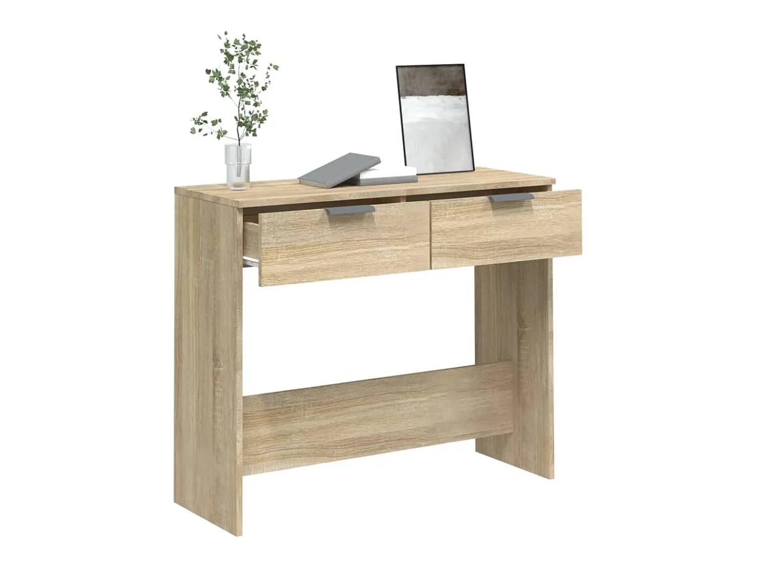 Mesa consola 90x36x75 cm derivados de madeira carvalho sonoma PT595722^ Consola