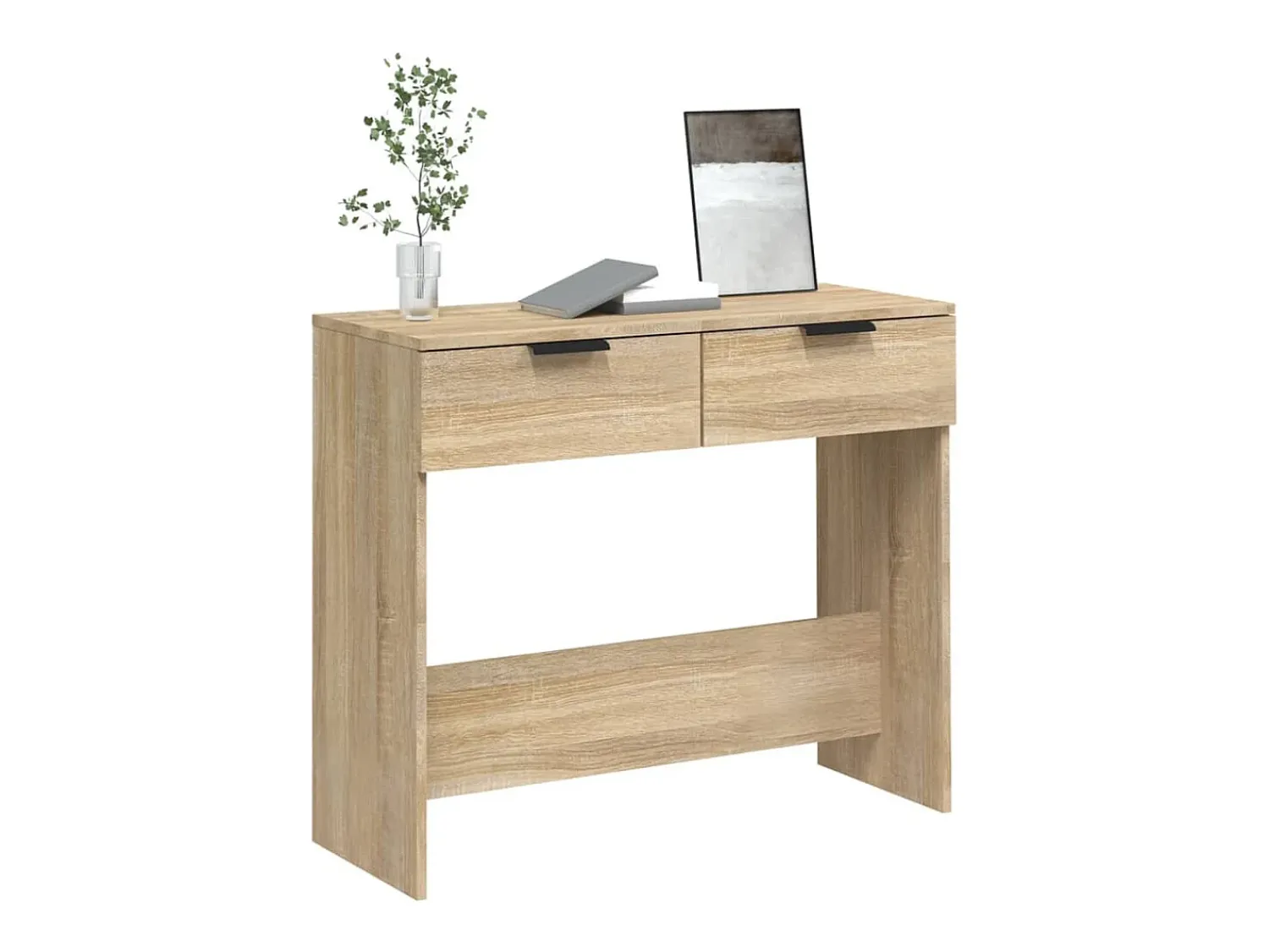 Mesa consola 90x36x75 cm derivados de madeira carvalho sonoma PT595722^ Consola