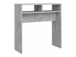 Consola* Mesa consola 78x30x80 cm derivados de madeira cimento PT544684 Cinzento