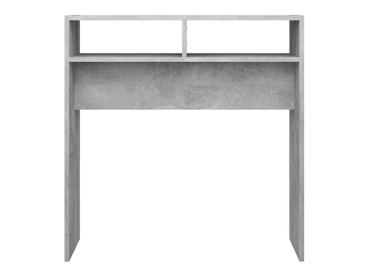 Consola* Mesa consola 78x30x80 cm derivados de madeira cimento PT544684 Cinzento