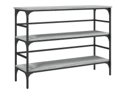 Consola* Mesa consola 100x32x75 cm derivados de madeira sonoma PT388802 Cinzento