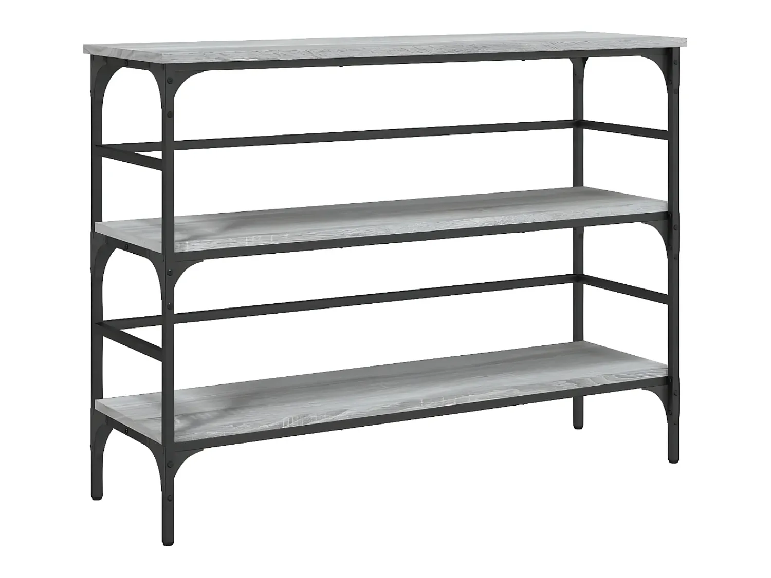 Consola* Mesa consola 100x32x75 cm derivados de madeira sonoma PT388802 Cinzento